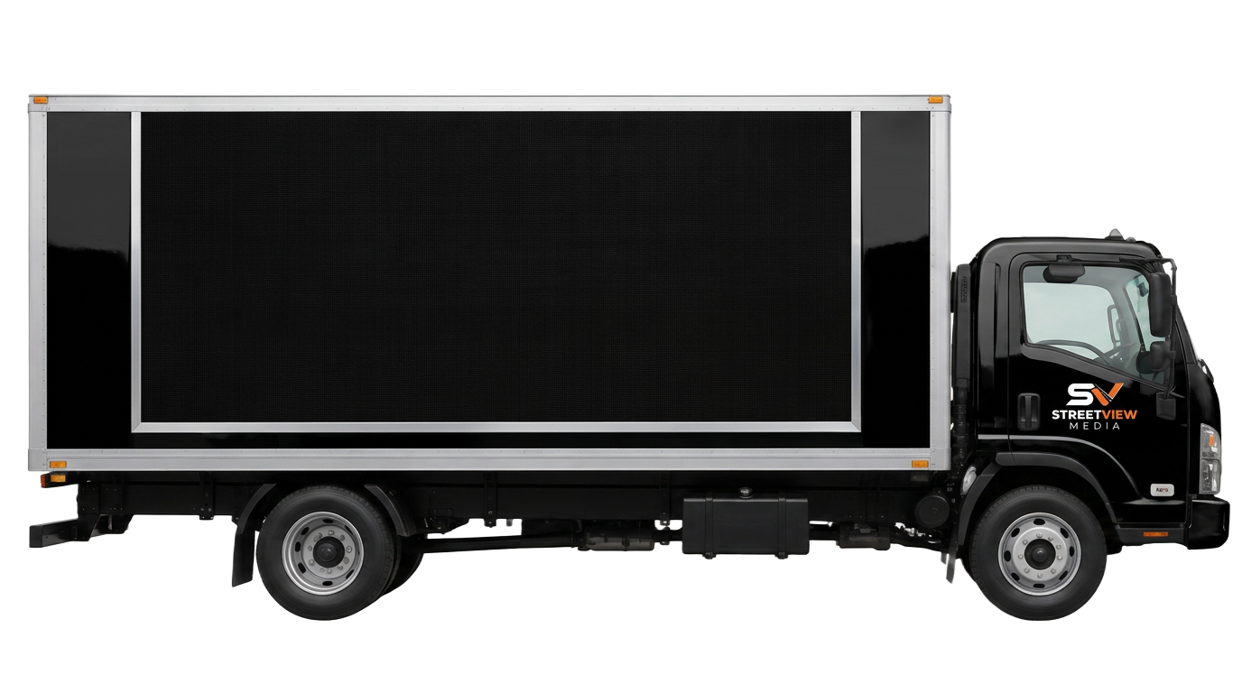 StreetView Media LED billboard truck